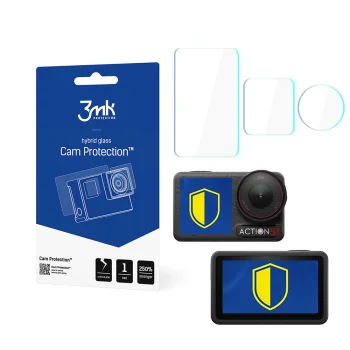 „3mk Cam Protection“ hibridinis apsauginis stiklas DJI Osmo Action 5 Pro