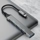 Dudao A16T 4-in-1 USB-C to 4x USB-A Hub, Black
