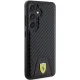 Ferrari dėklas Samsung Galaxy S24 telefonui Carbon Stitched Bottom, juodas