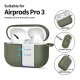 Ausinių dėklas Tech-Protect Silicone Hook, skirtas AirPods Pro, alyvuogių