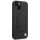BMW dėklas iPhone 14 Plus telefonui Silicone Signature Logo MagSafe, juodas