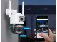 Dual Lens Outdoor PTZ Security Camera with Wi-Fi and 4G SIM Support, White