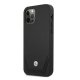 BMW dėklas iPhone 12 / 12 Pro telefonui Leather Perforate, juodas