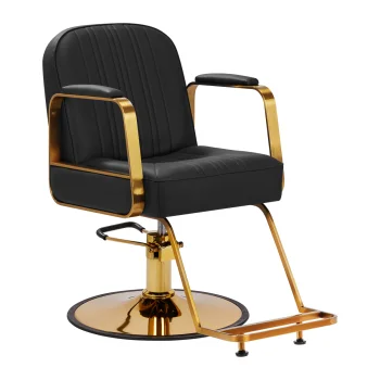Gabbiano Acri Hairdressing Chair, Black/Gold