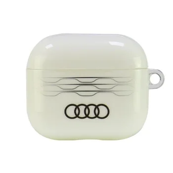 Dėklas AirPods 3 ausinėms Audi IML Geometric Pattern, baltas