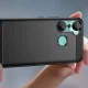 Dėklas Infinix Hot 12 Pro Carbon Case, lankstus TPU nugarėlė, juodas