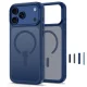 Tech-Protect Magmat Magsafe CC dėklas iPhone 18 Pro / 17 Pro, matinė tamsiai mėlyna