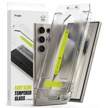 Ringke Easy Slide Tempered Glass for Samsung Galaxy S24 Ultra (2-Pack)