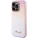 Guess iPhone 14 Pro Max Case Saffiano Iridescent Script, Pink