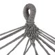 Gardlov Garden Hammock 200x150 cm with Wooden Spreader Bars, Grey