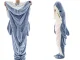Warm Shark Blanket Hoodie, Wearable Onesie Costume Sleeping Bag, XL