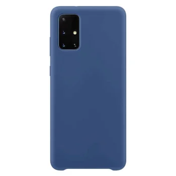 Silikoninis dėklas telefonui Samsung Galaxy A72 4G, tamsiai mėlynas