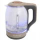 Stiklinis elektrinis virdulys 1500W, 2L, LED, rudas