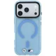 BMW M IML Frosted Metal Logo & Trims MagSafe dėklas iPhone 17 Pro / 18 Pro, mėlynas