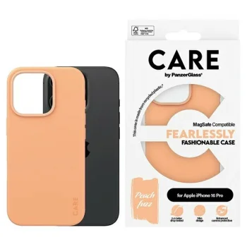 CARE by PanzerGlass iPhone 16 Pro dėklas Fashion Case Peachy MagSafe