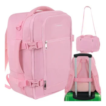 Travel Cabin Backpack Trizand 40x25x20cm 20L, pink