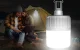Kempingo lempa Superfire T26-S su saulės baterija, 500 lm, 18 W