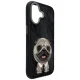 Nimmy Big Eyed Pet 2.0 Dog dėklas iPhone 17 telefonui, juodas