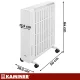 Tepalinis radiatorius Kaminer Arvell 2500W, 11 sekcijų, WiFi, baltas