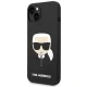 Karl Lagerfeld Silicone Karl\'s Head dėklas, skirtas iPhone 14 Plus, juodas
