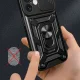 Smūgiams atsparus dėklas iPhone 16 Plus su kameros dangteliu ir stovu, mėlynas