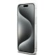 DKNY Liquid Glitters Arch Logo dėklas iPhone 15 Pro telefonui, baltas