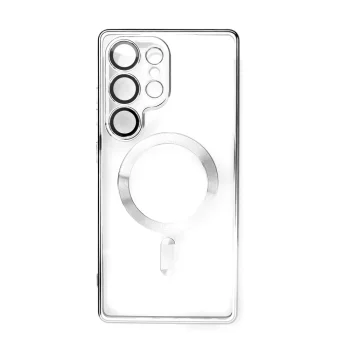 Electroplated dėklas su MagSafe skirtas iPhone 16e / 17e, sidabrinis