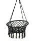 Luaro Pakabinamas krėslas Gandro lizdas, 80cm, juodas, iki 150kg