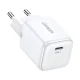 Ugreen Nexode mini CD318 GaN 20W USB-C sieninis įkroviklis, baltas