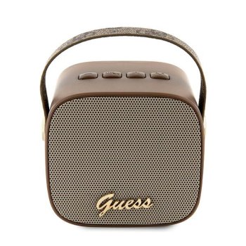 Guess 4G Leather Script Logo Mini Bluetooth garsiakalbis, rudas