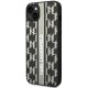 Karl Lagerfeld Monogram Stripe dėklas, skirtas iPhone 14 Plus, pilkas