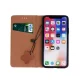 Apple iPhone 16 Pro 6.3\'\' Genuine Leather Wallet Phone Cover, Brown