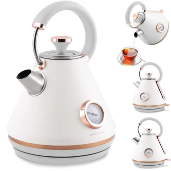 Berdsen BD-701 Electric Kettle with Thermometer, 1.7L, White
