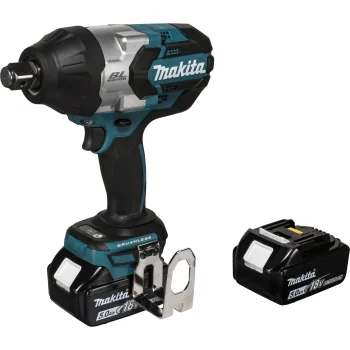 Akumuliatorinis smūginis veržliaraktis Makita DTW1001RTJ 18V 3/4" 1050 Nm su 2x 5,0 Ah akumuliatoriais