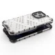 Apsauginis dėklas Honeycomb skirtas iPhone 13 Pro su TPU rėmeliu, juodas