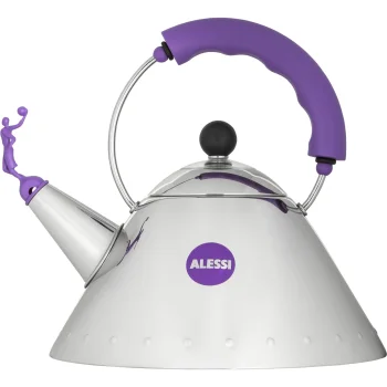 Virdulys su švilpuku Alessi 9093 VA 2.0L, indukcijai, sidabrinis / violetinis