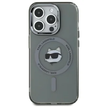 Karl Lagerfeld dėklas iPhone 15 Pro Max su MagSafe, juodas