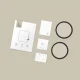 Hibridinis apsauginis stiklas Tech-Protect Glass Flex+, skirtas Garmin Venu 4 45mm, 2 vnt., juodas