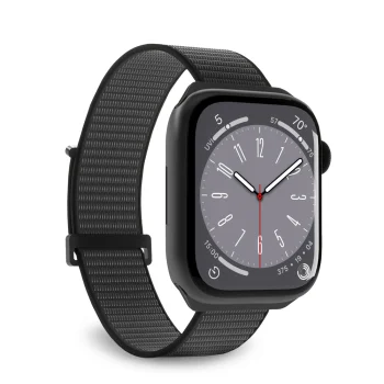 Puro Sport nailoninis dirželis Apple Watch 38 / 40 / 41 mm, juodas