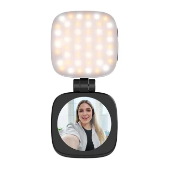 Magnetinis LED asmenukių šviestuvas Neewer NL48B išmaniajam telefonui, juodas