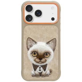 Nimmy iPhone 17 Pro Case Big Eyed Pet 2.0 Cat, Beige