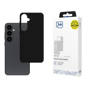 3mk silikoninis dėklas „Samsung Galaxy S25“, juodas