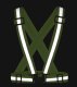 Reflective Suspenders Vest, Red
