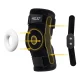 4Fizjo 871 Long Knee Brace with Patella Stabilization, Size M, Black