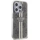 Guess IML 4G Gold Stripe case for iPhone 15 Pro Max - brown
