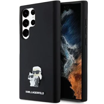 Karl Lagerfeld dėklas Samsung Galaxy S24 Ultra, Silicone Karl&Choupette, juodas