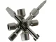 Universal 10-in-1 Service Key for Electrical and Utility Cabinets