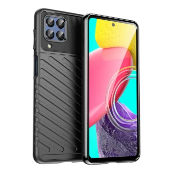 Apsauginis dėklas Thunder Case telefonui Samsung Galaxy M53 5G, juodas