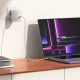 Įkroviklis Spigen ArcStation Pro su USB-C 140W laidu, baltas