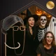 Old Lady Costume 5-Piece Set with Wig and Glasses Ruhhy 26149
